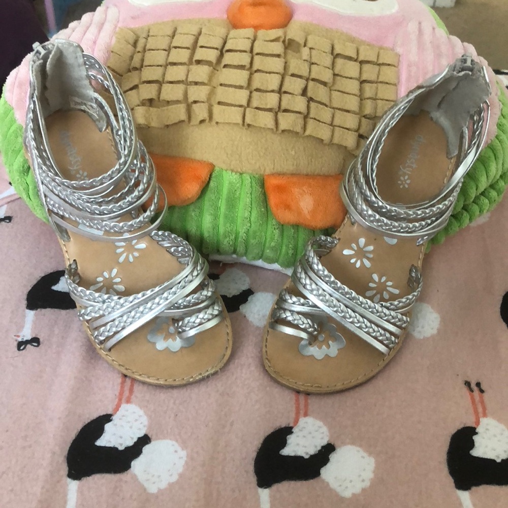 Pair of girls sandals